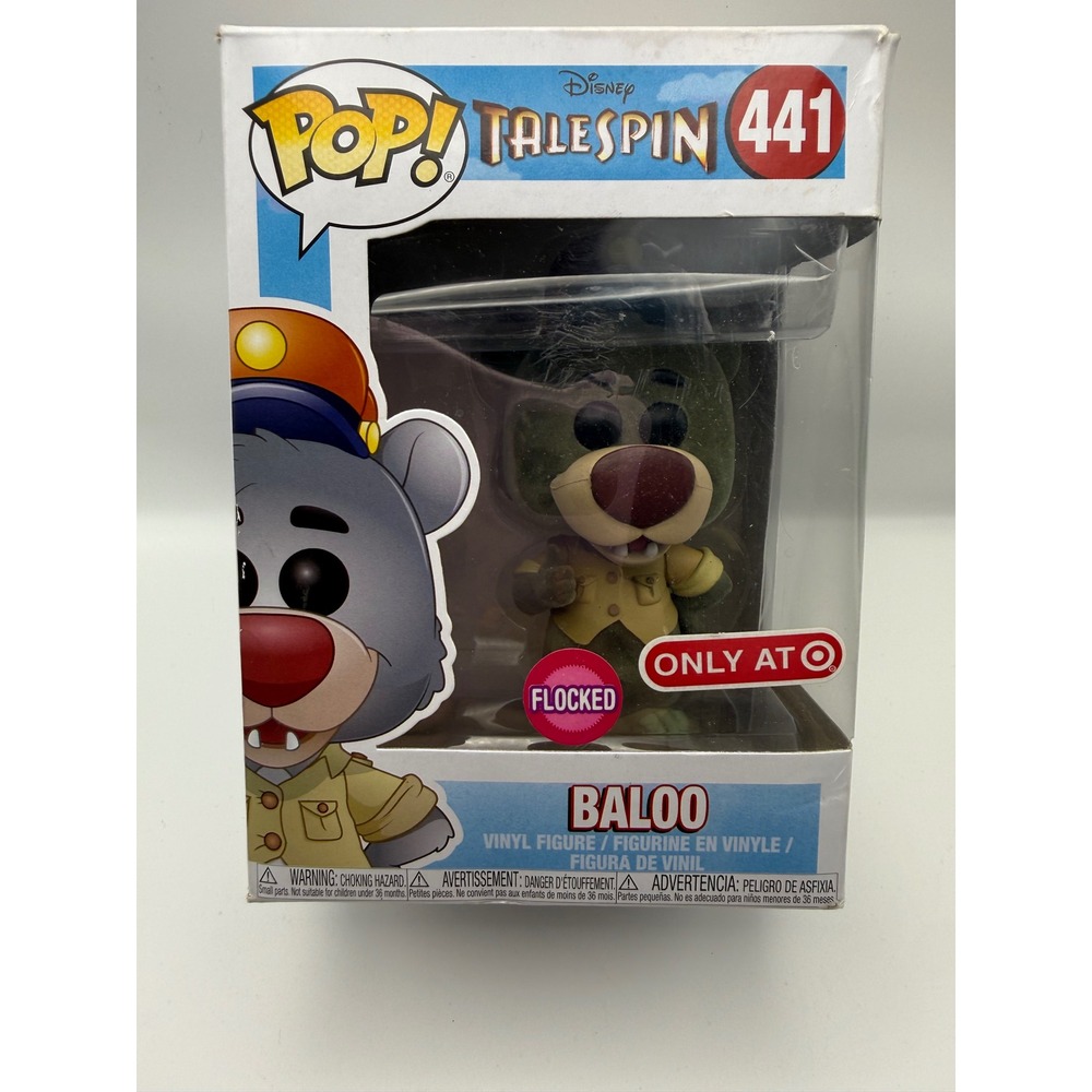 Funko Pop Disney TaleSpin Baloo 441 Flocked Target Exclusive Vinyl Figure